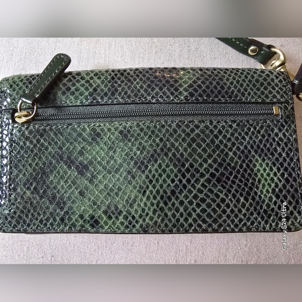 Coach Snakeskin/ Python Textured Wallet/ Wristlet… - image 2